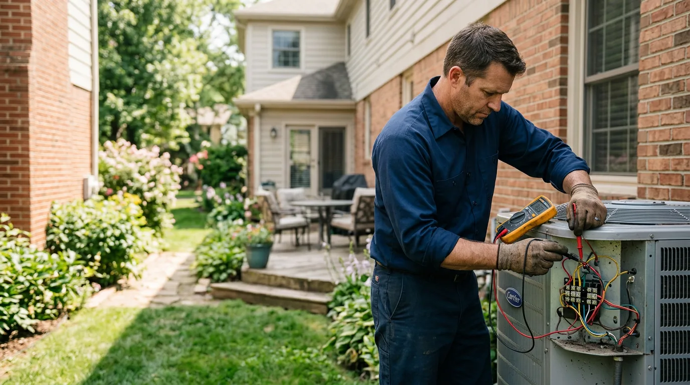 HVAC technician working near Toddville, IA